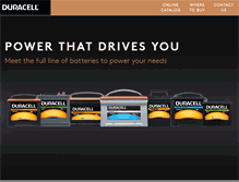 Tablet Screenshot of driveduracell.com